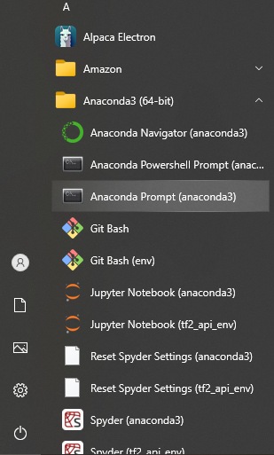 how to start aconda prompt